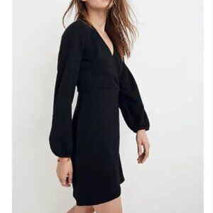 NWOT Madewell Texture & Thread Long-Sleeve Side-Tie Dress Size Large